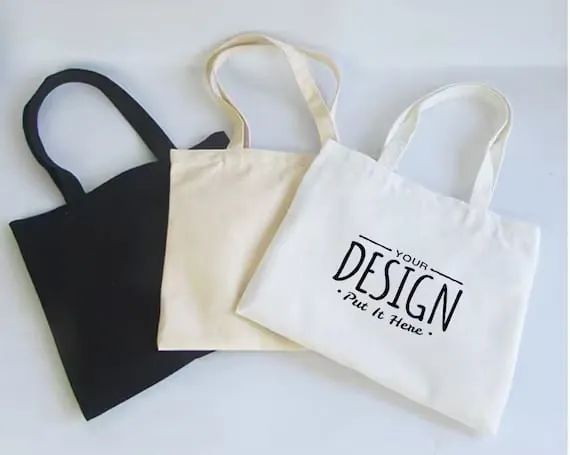 Printed cotton tote bag